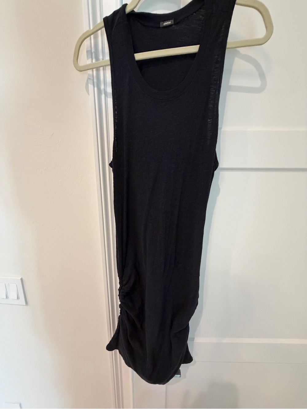 Monrow Black Sleeveless Tank Dress
